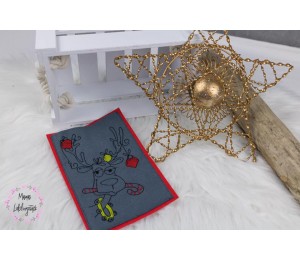 ITH - Postkarte "Frohe Weihnachten" Rentier